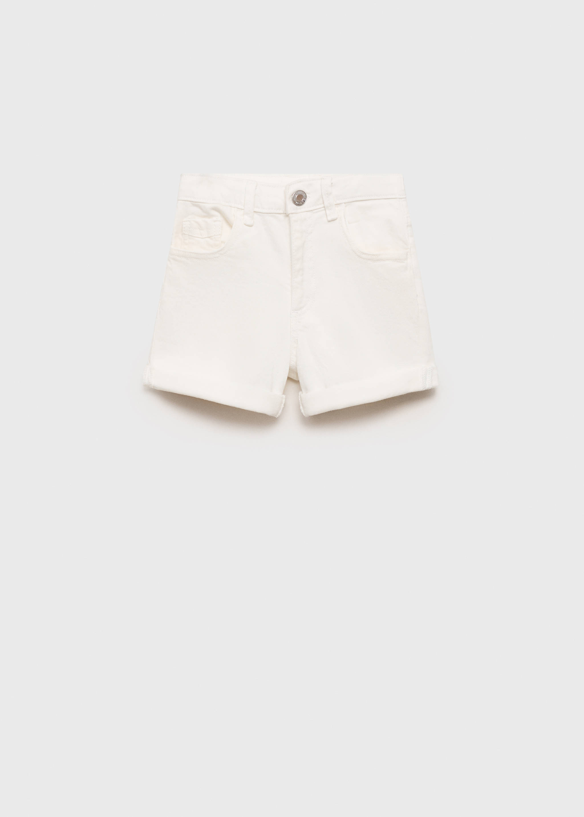 Straight-fit denim shorts - Article without model