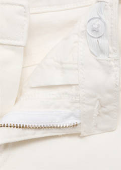 Straight-fit denim shorts — White 2