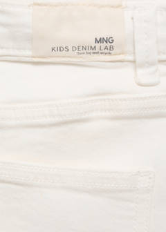 Straight-fit denim shorts — White 4