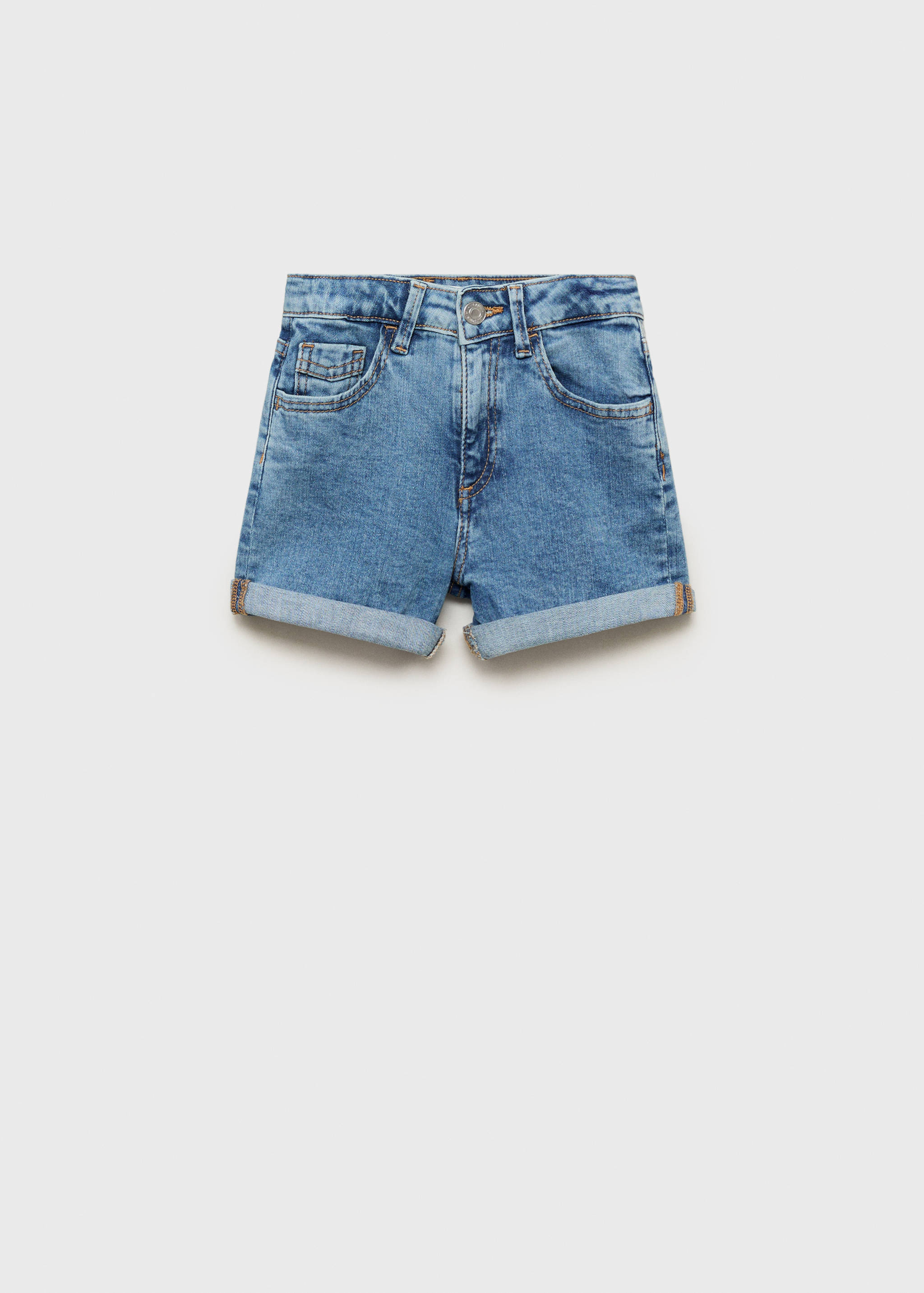 Straight-fit denim shorts - Article without model