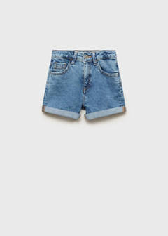 Straight-fit denim shorts — Medium Blue 3
