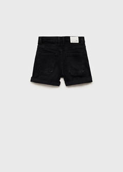 Straight-fit denim shorts — Black denim 6
