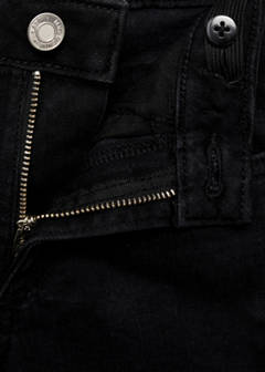 Straight-fit denim shorts — Black denim 5
