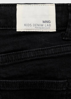 Straight-fit denim shorts — Black denim 7