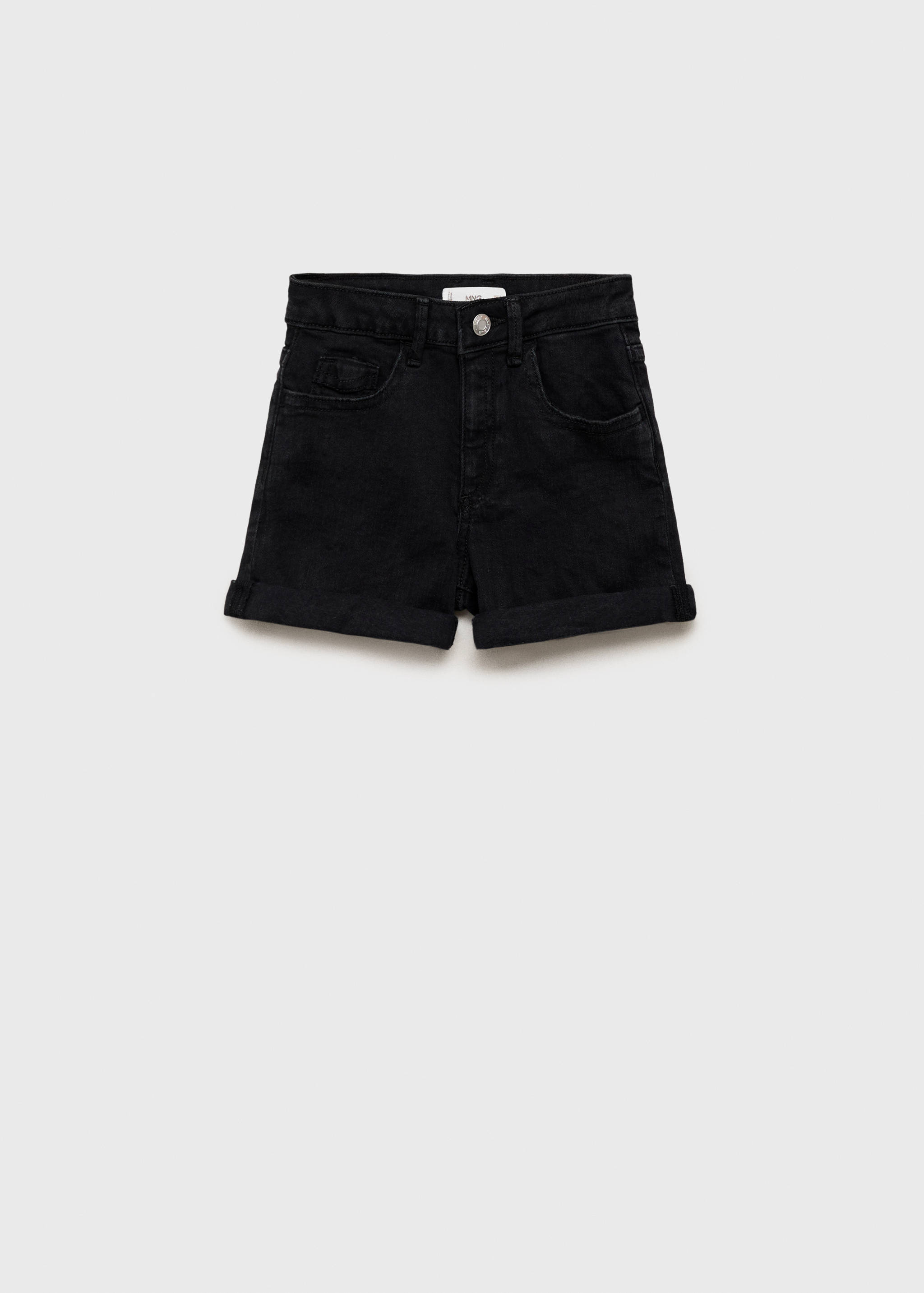 Straight-fit denim shorts - Article without model