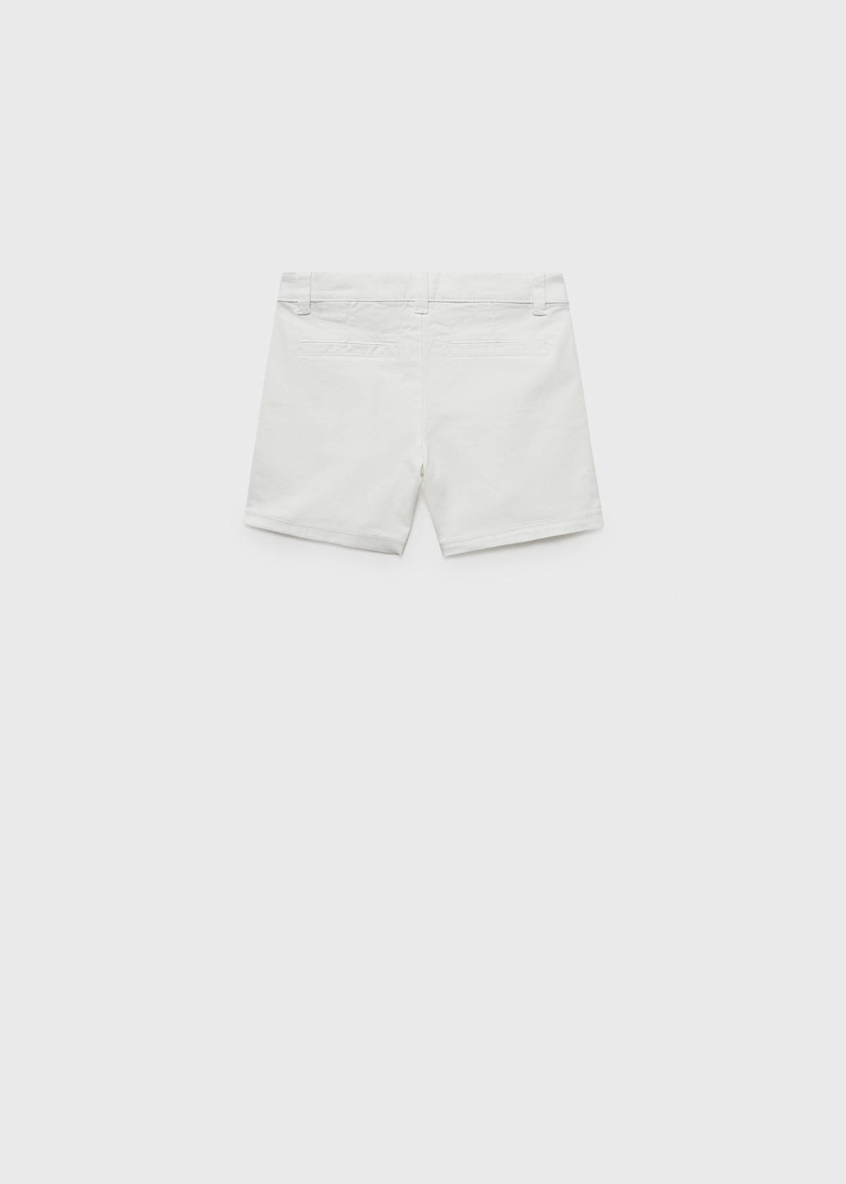 Cotton Bermuda shorts — White