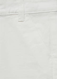 Cotton Bermuda shorts — White 2