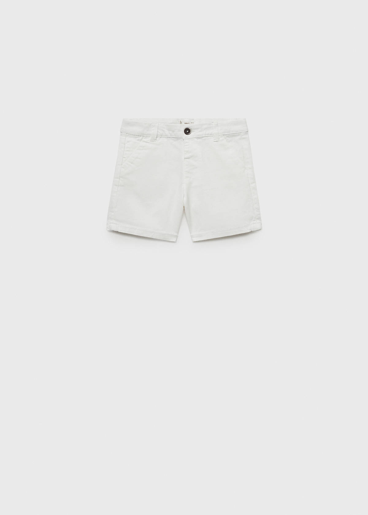 Cotton Bermuda shorts — White