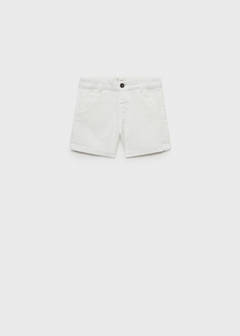 Cotton Bermuda shorts — White 1