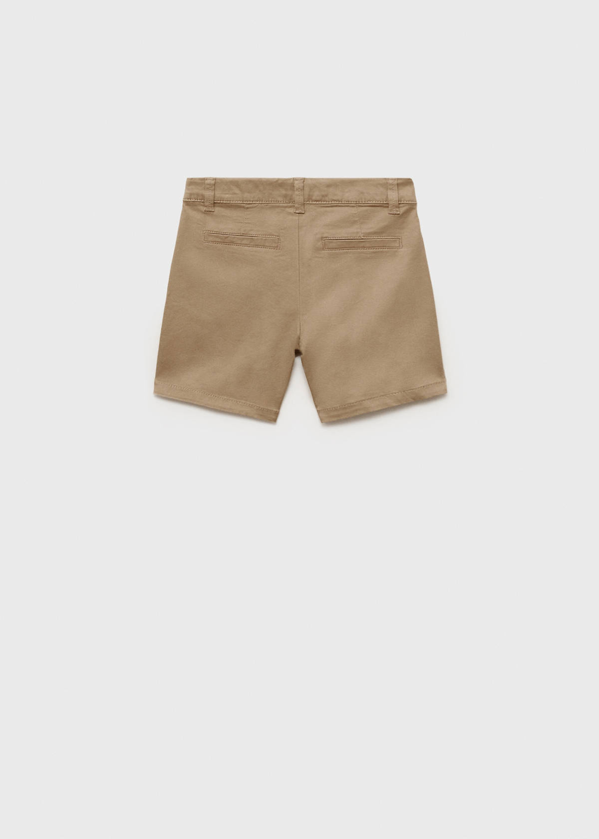 Cotton Bermuda shorts — Beige