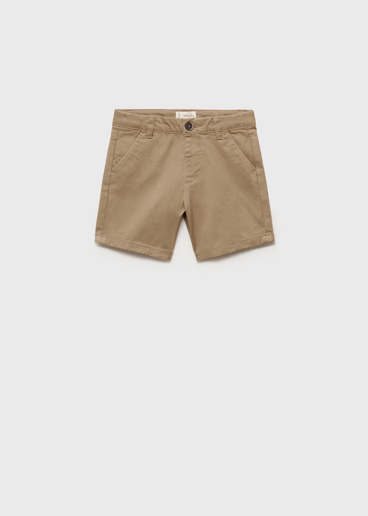 Cotton Bermuda shorts — Beige