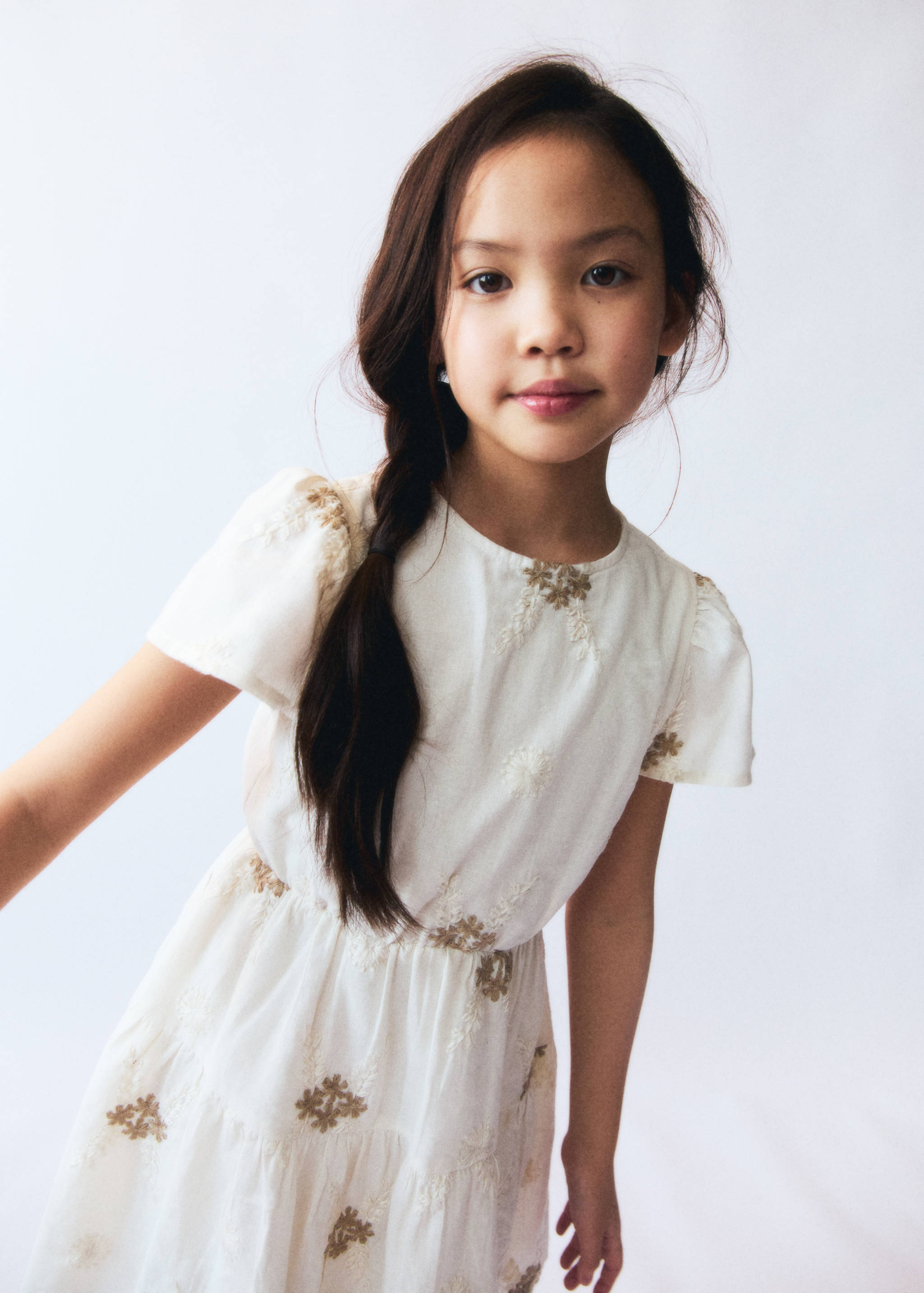 Vestido corto detalle bordado - Detalle del artículo 6