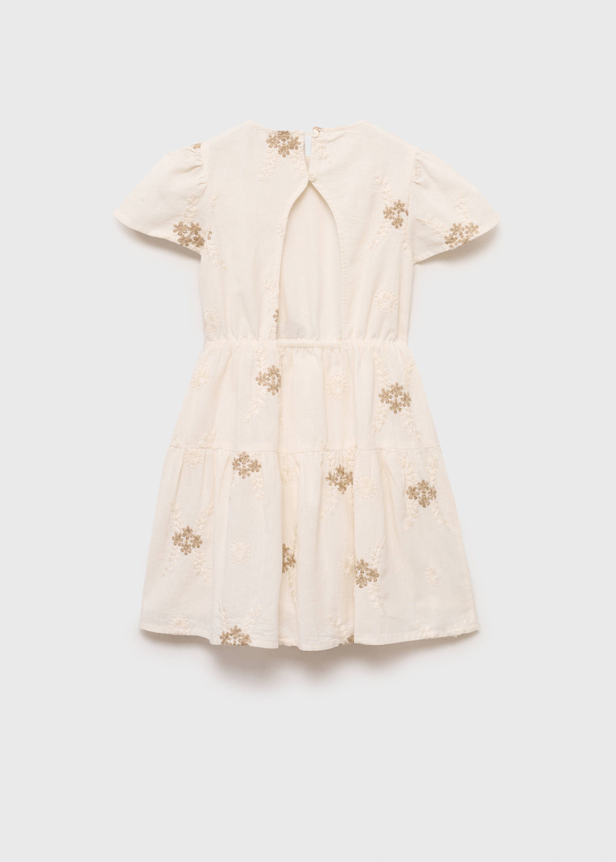 Vestido corto detalle bordado - Reverso del artículo