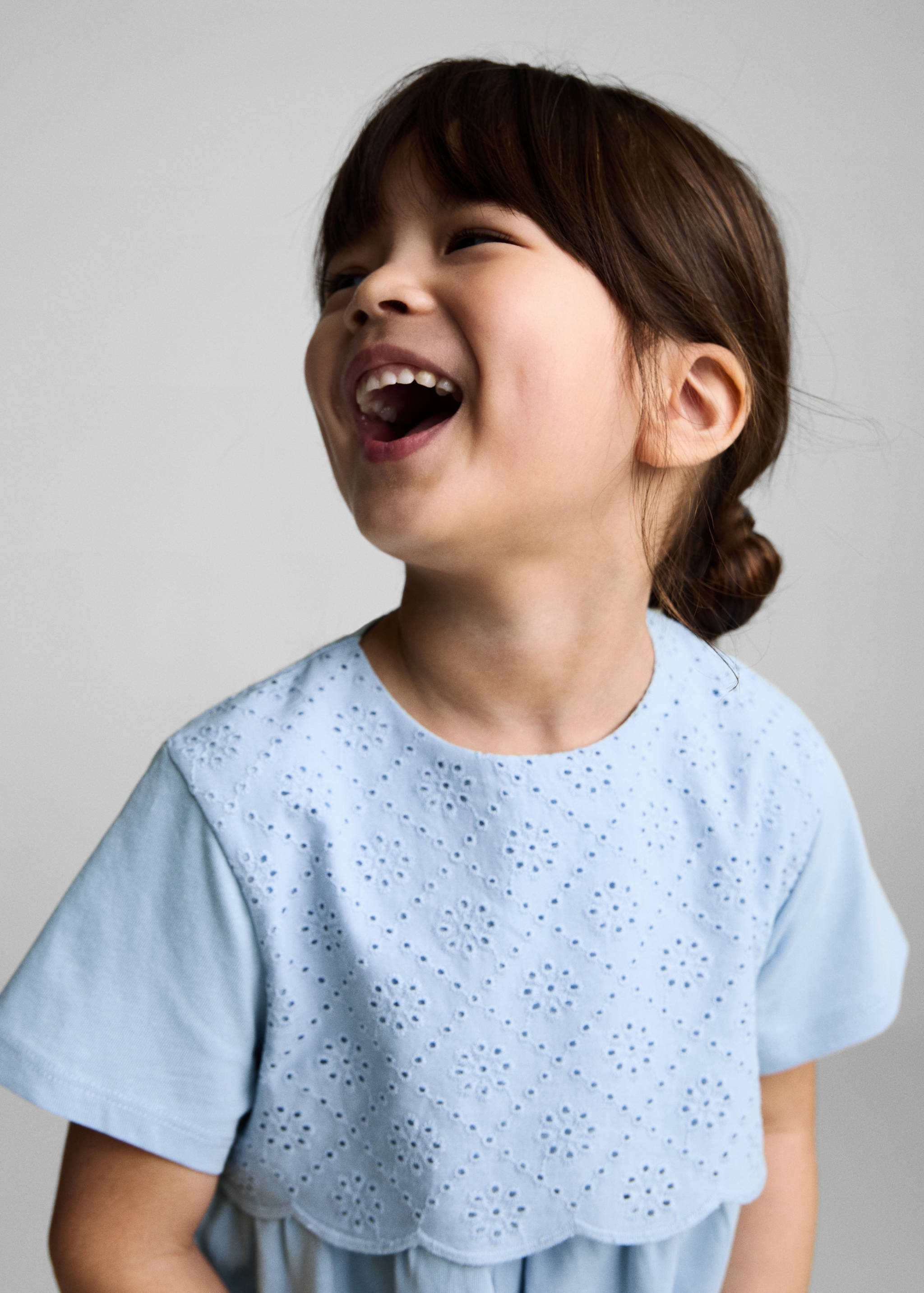 Embroidered cotton dress - Details of the article 1