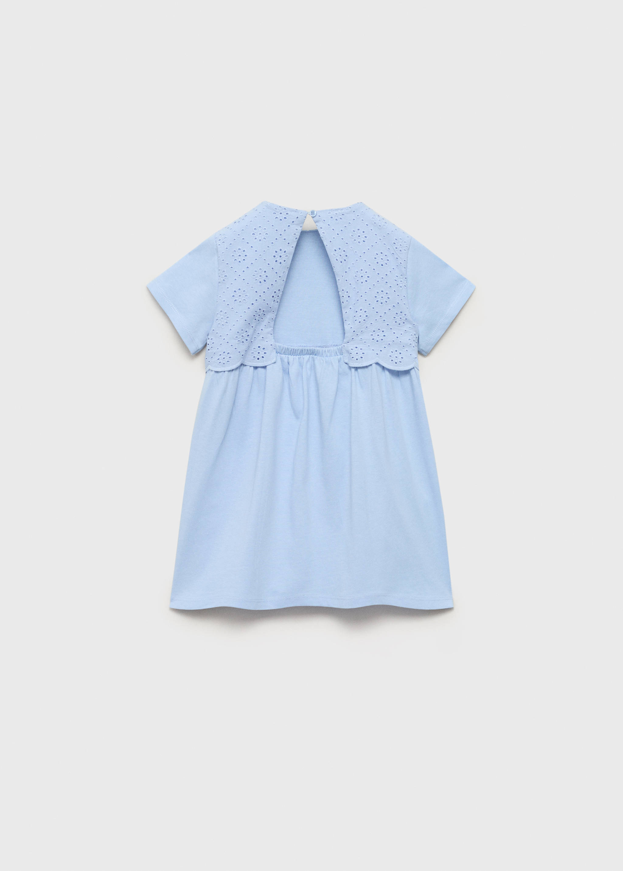 Embroidered cotton dress - Reverse of the article