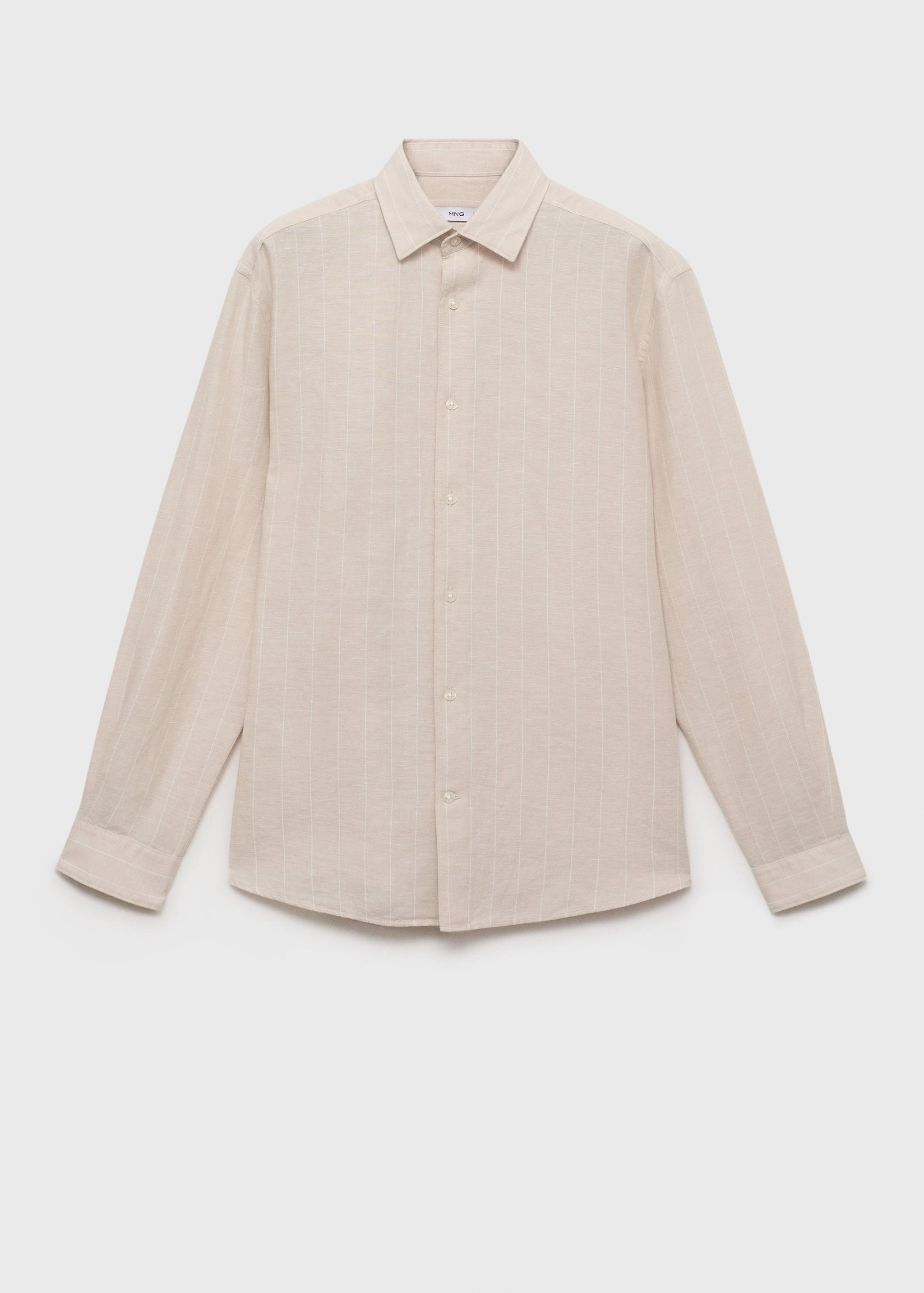 Linen pinstripe shirt - Article without model