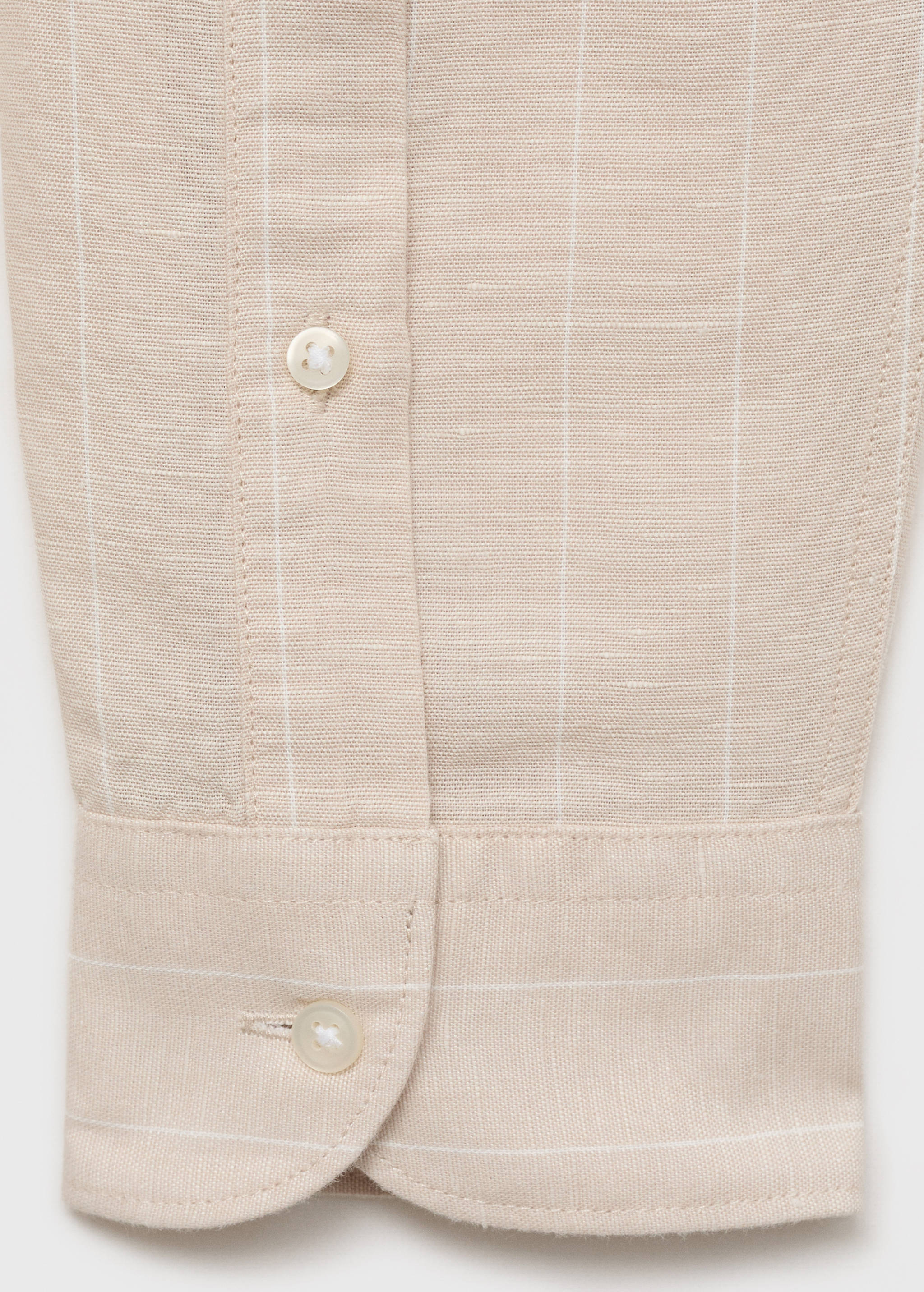 Linen pinstripe shirt - Details of the article 0