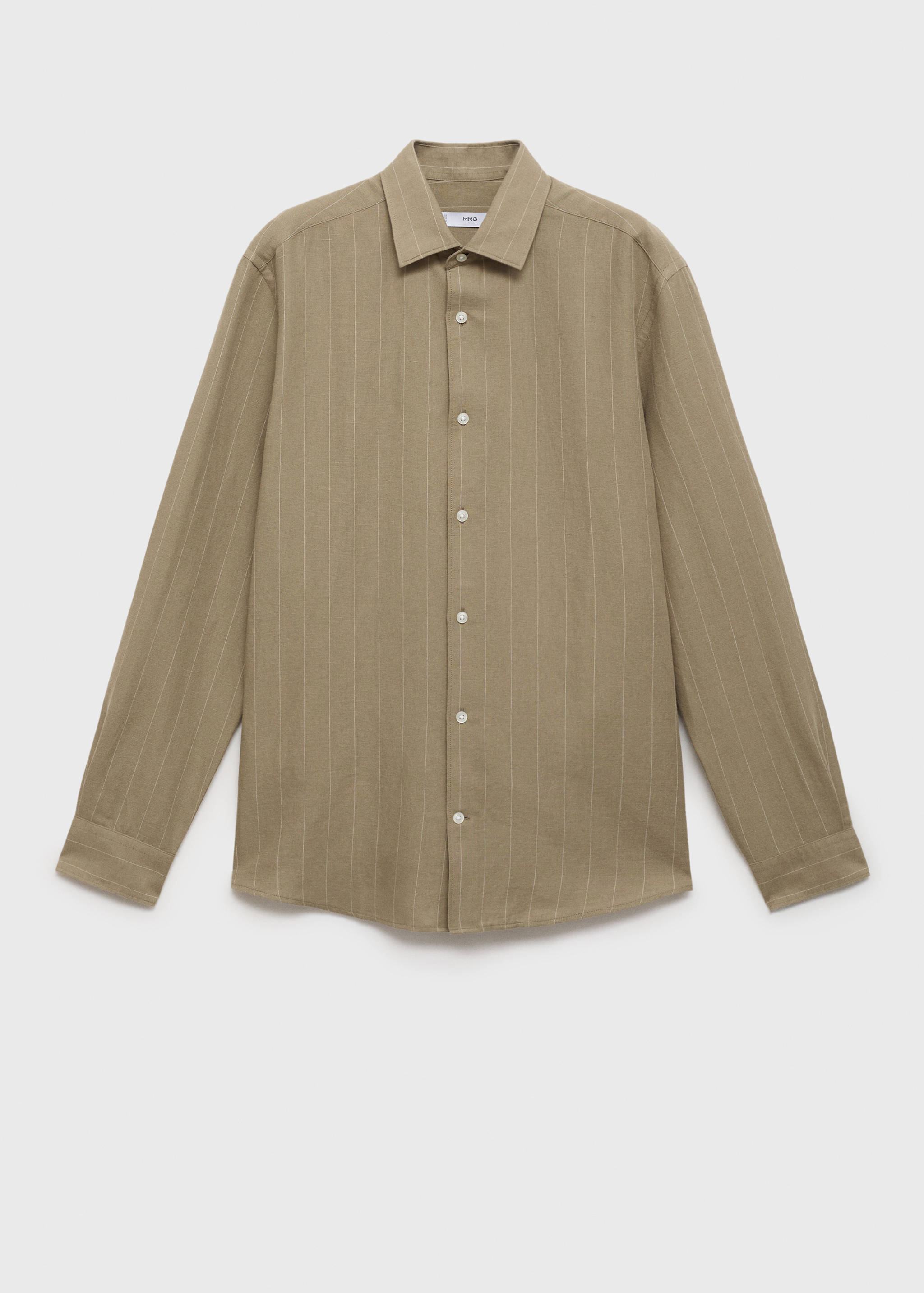 Linen pinstripe shirt - Article without model