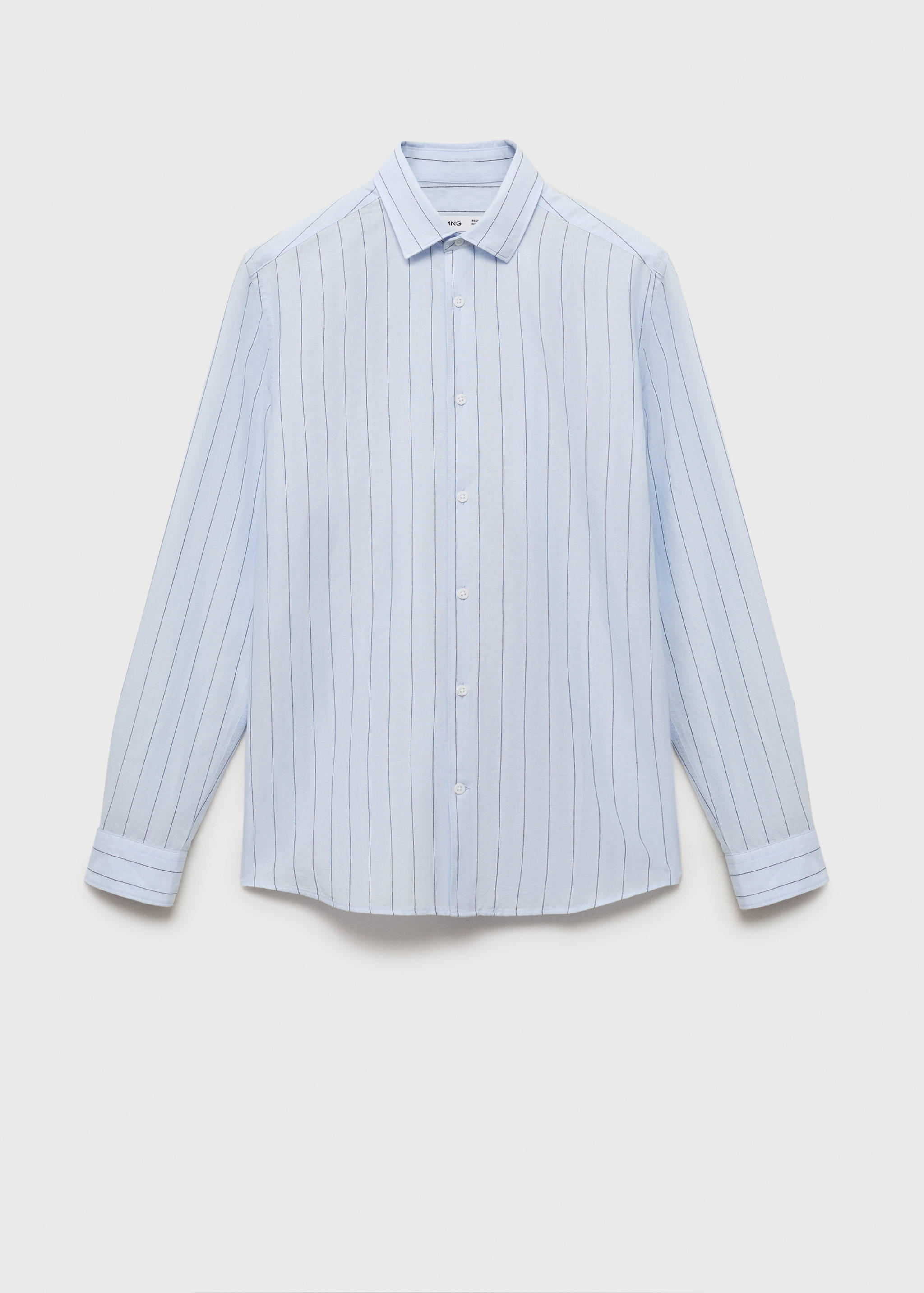 Linen pinstripe shirt - Article without model