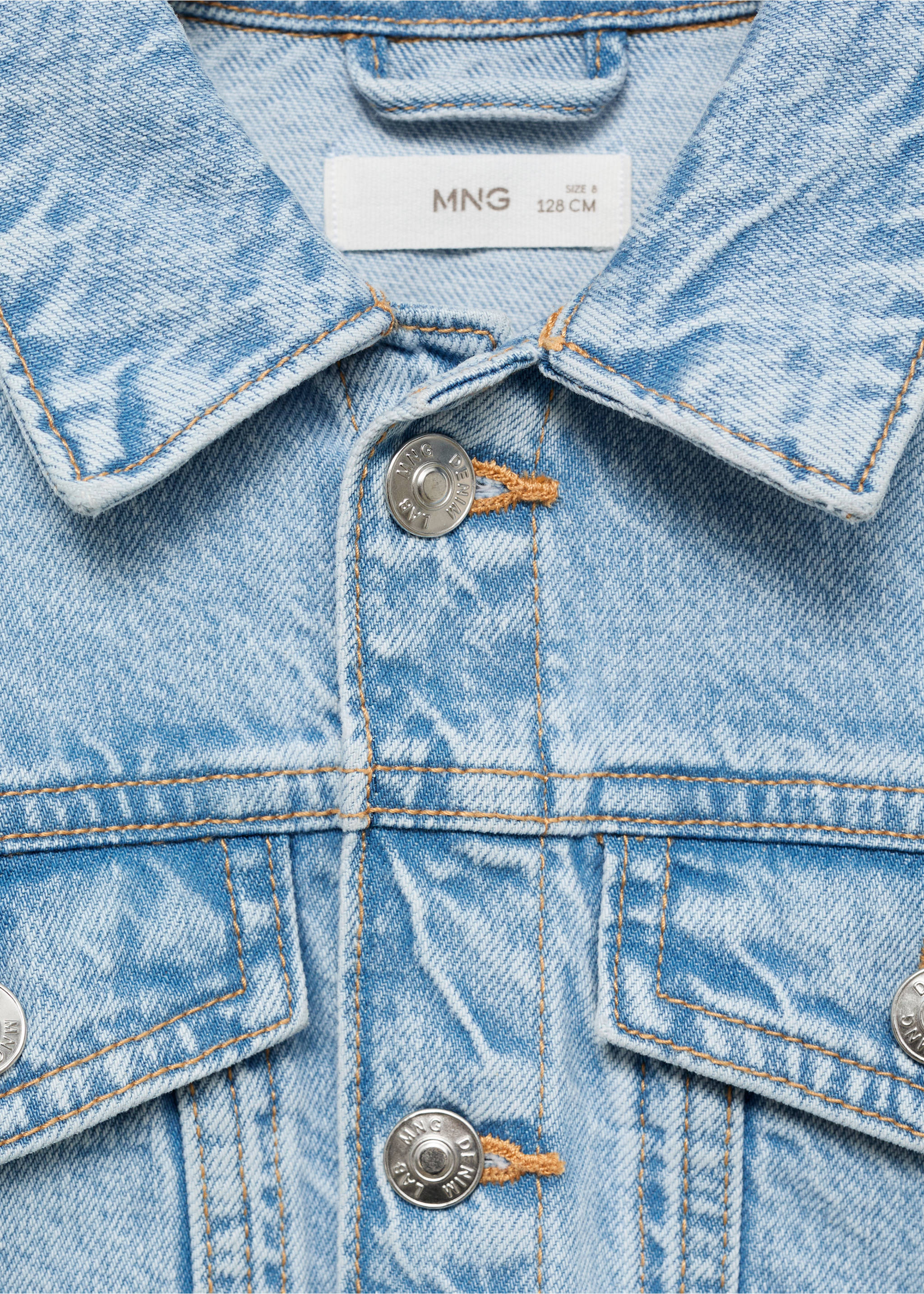 Denim jacket - Details of the article 8, Light Blue. Ref: 87045952-00.