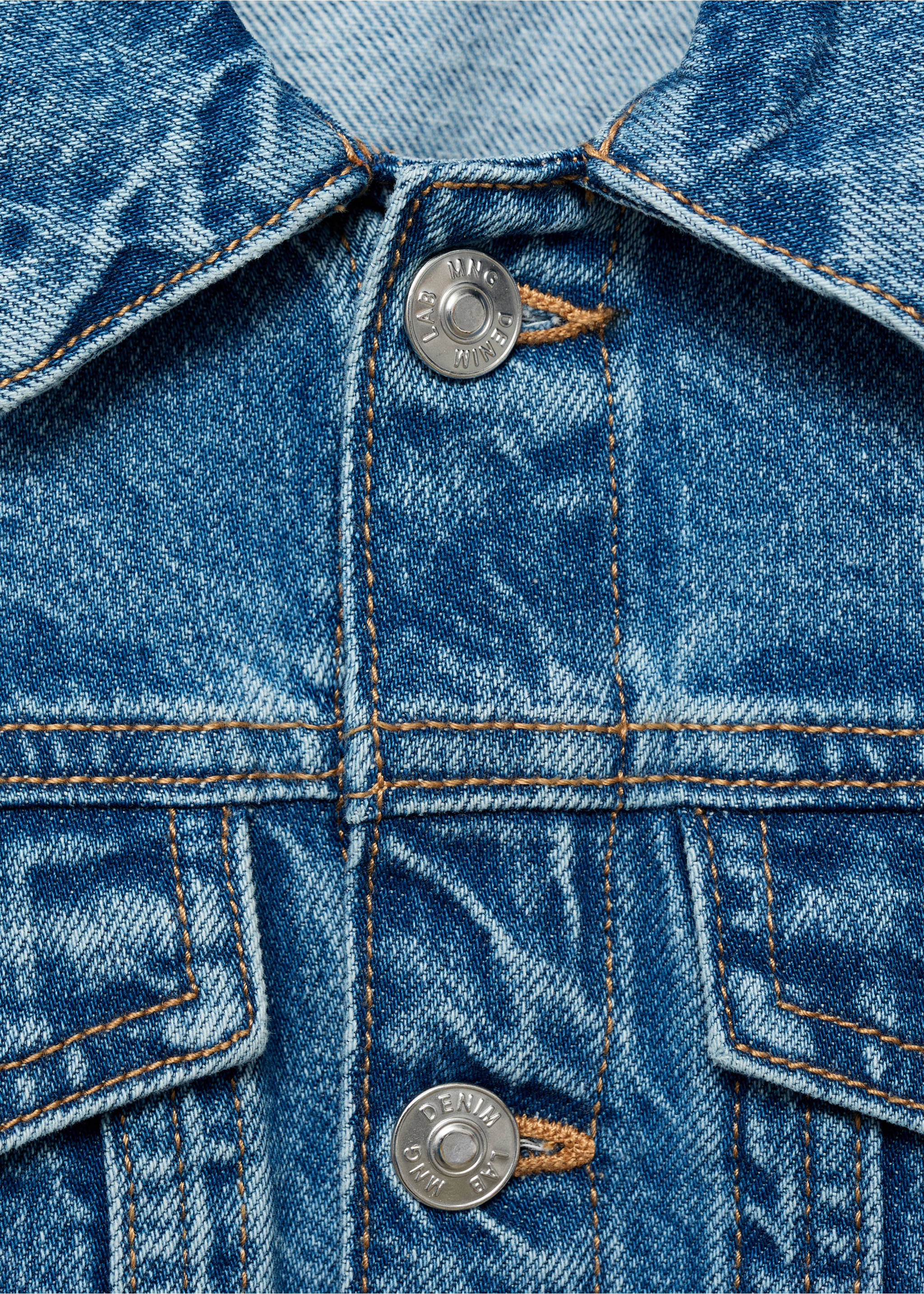 Denim jacket - Details of the article 8, Medium Blue. Ref: 87045952-00.