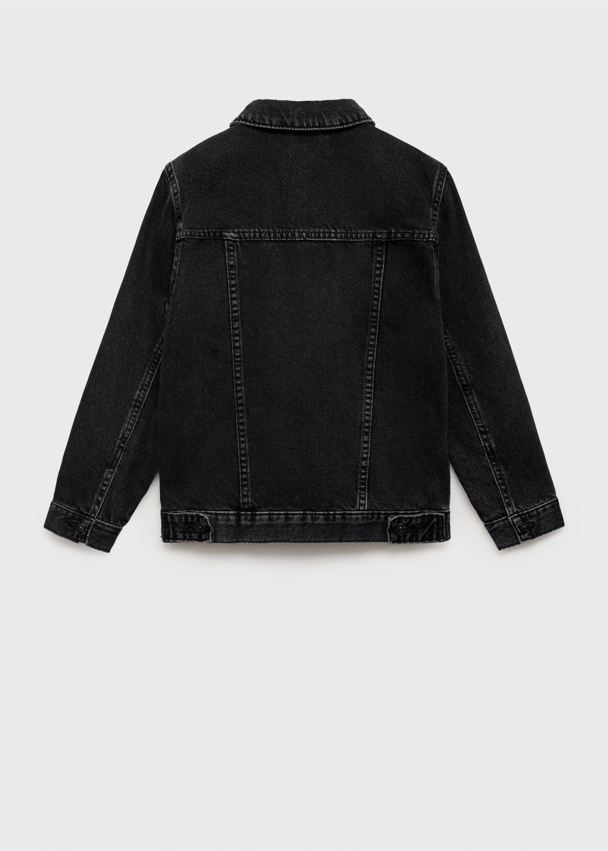 Denim jacket - Reverse of the article, Black denim. Ref: 87045952-00.