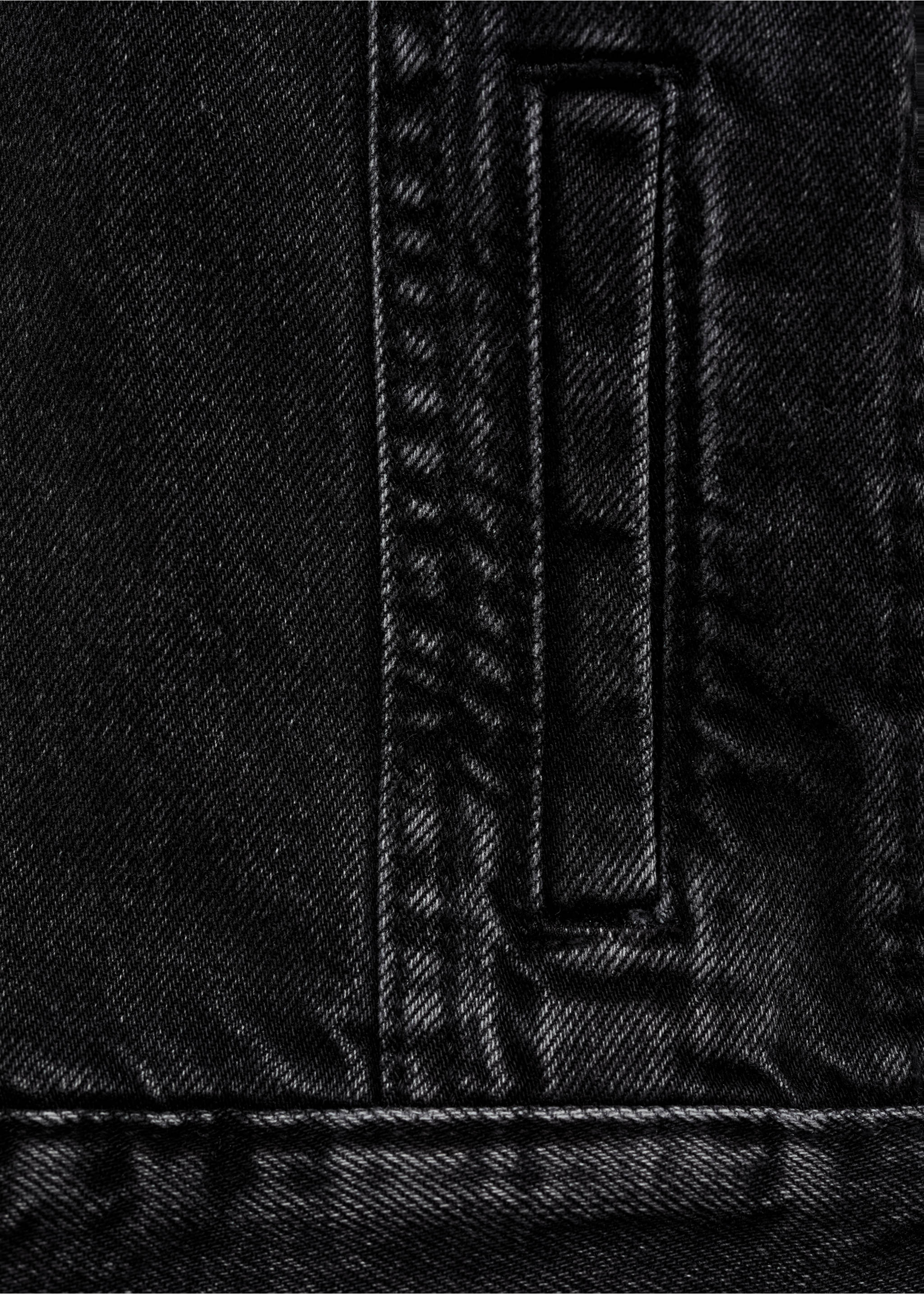 Denim jacket - Details of the article 0, Black denim. Ref: 87045952-00.
