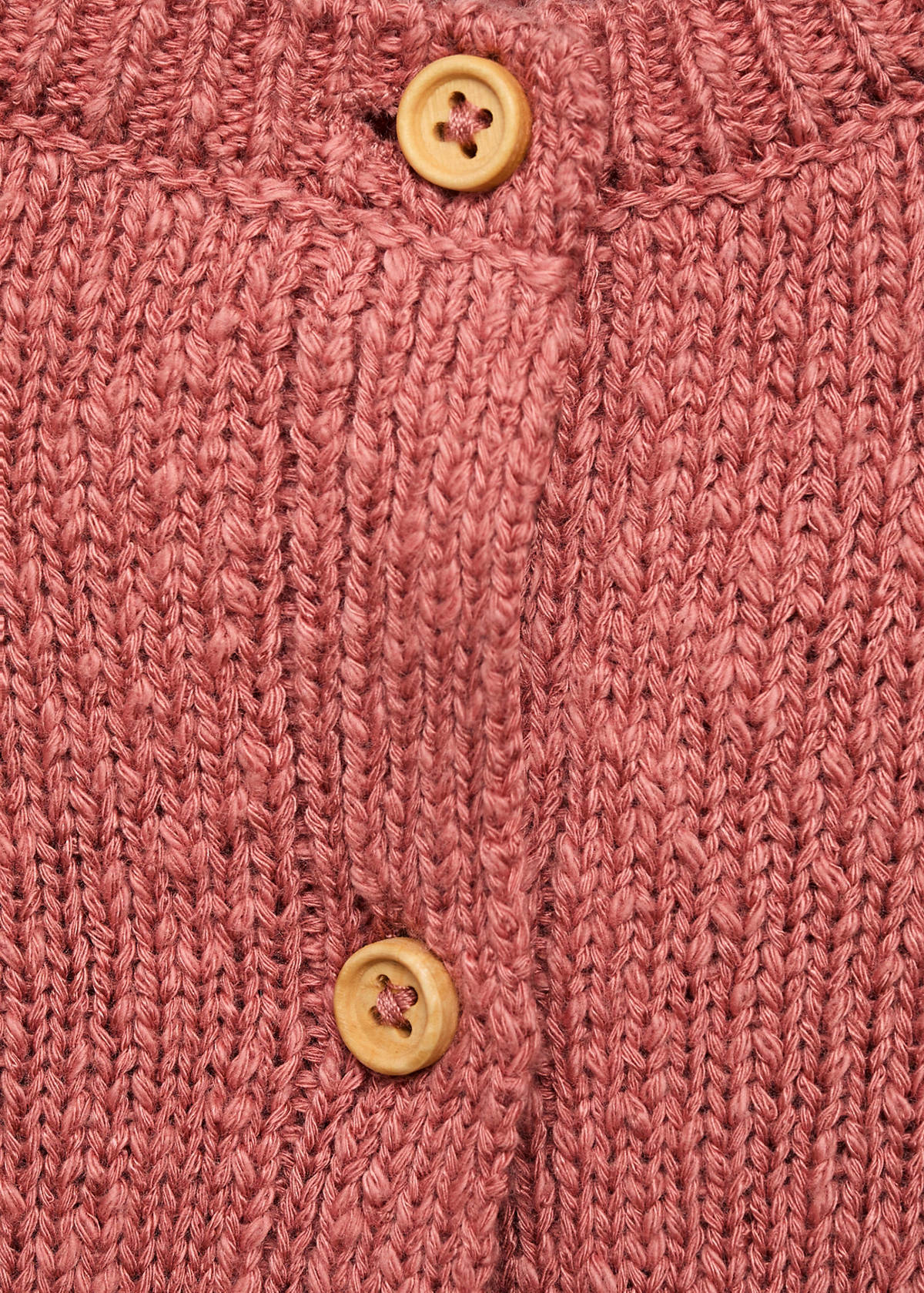Knitted button cardigan — Pink