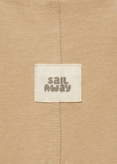 Knitted short dungarees — Beige 4