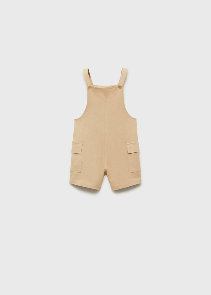 Knitted short dungarees - thumbnail 2