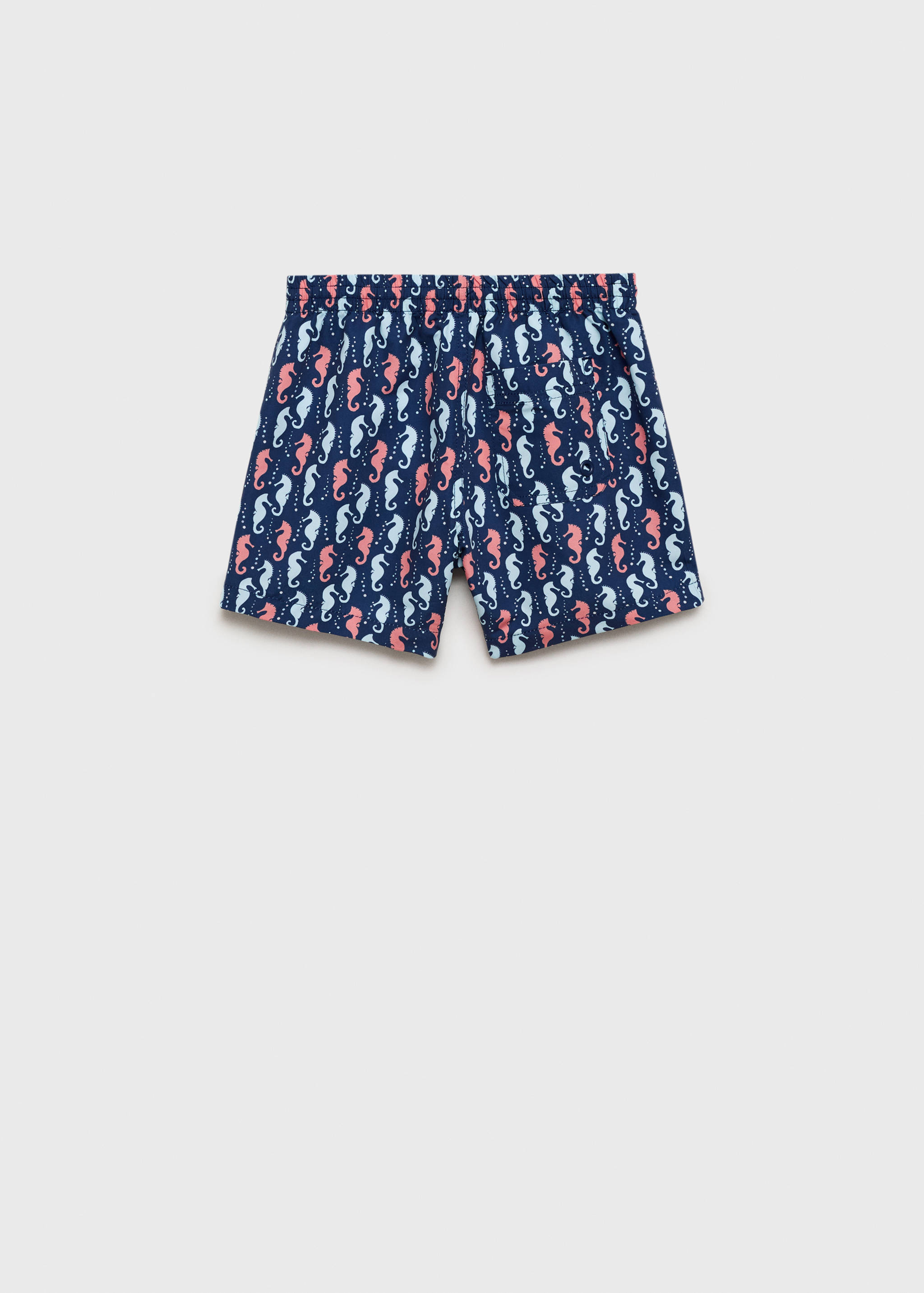 Seahorse-print swimsuit - Reverse of the article