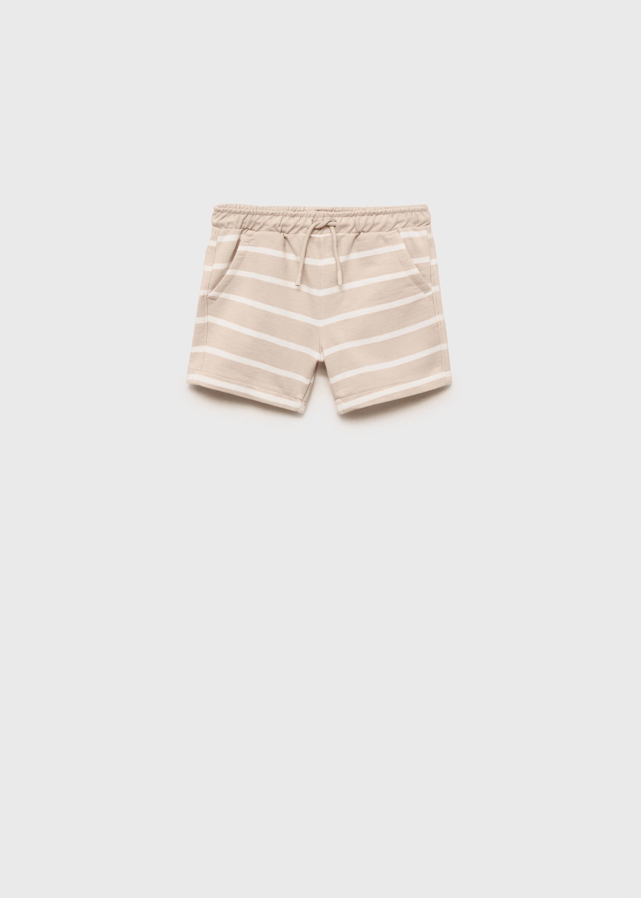 Striped bermuda shorts with drawstring - Article without model