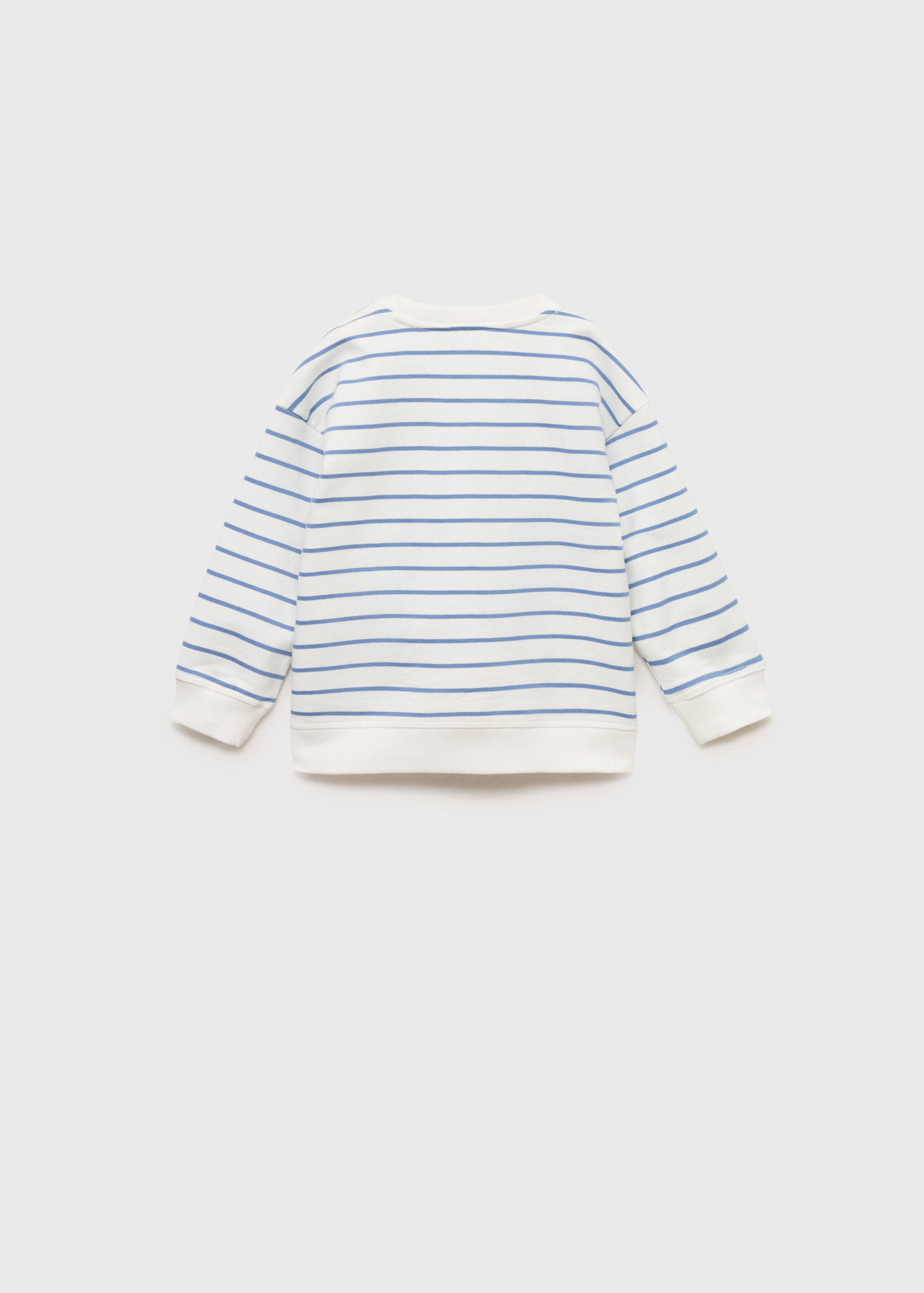 Striped cotton-blend sweatshirt - Reverse of the article