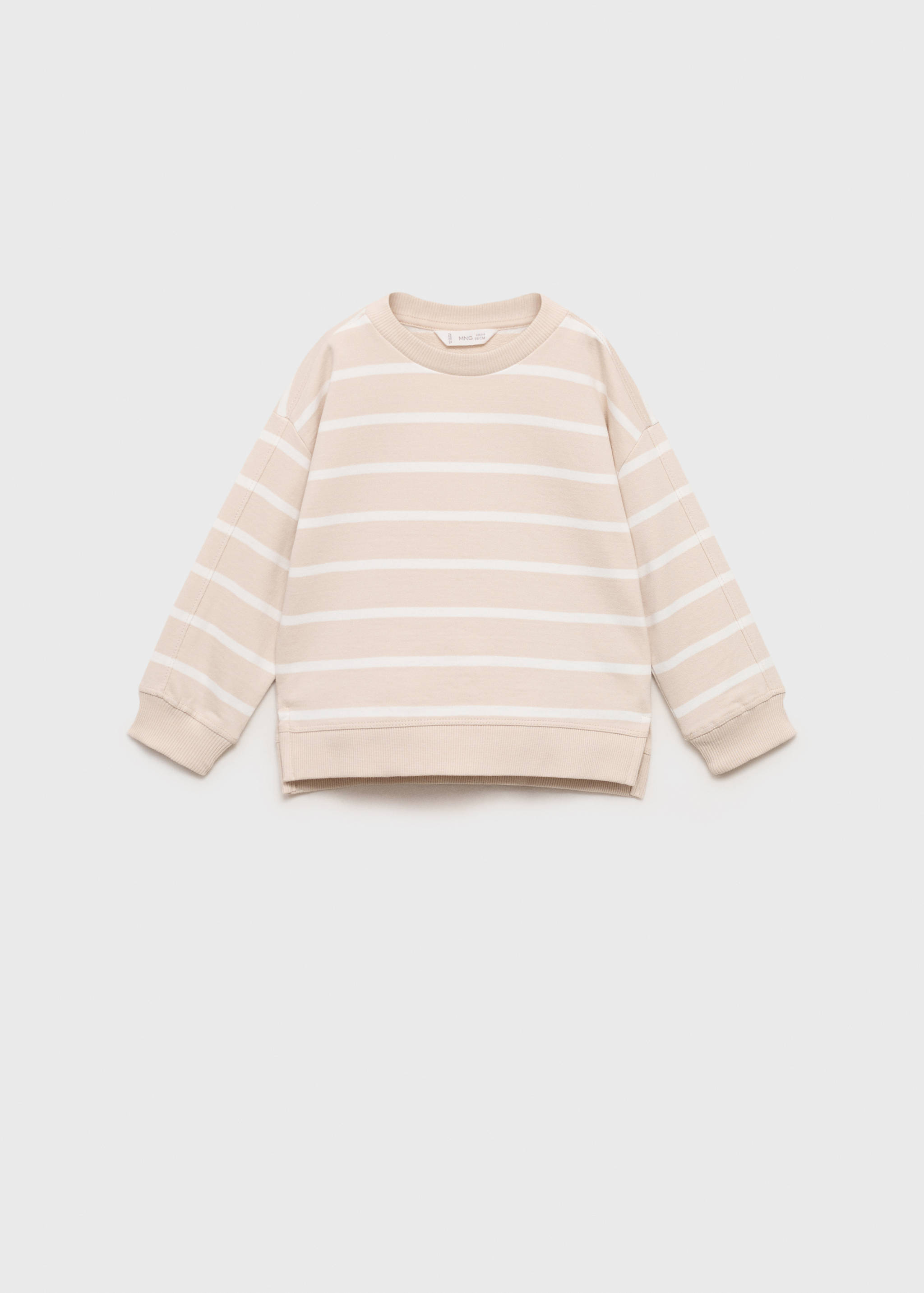 Striped cotton-blend sweatshirt - Article without model