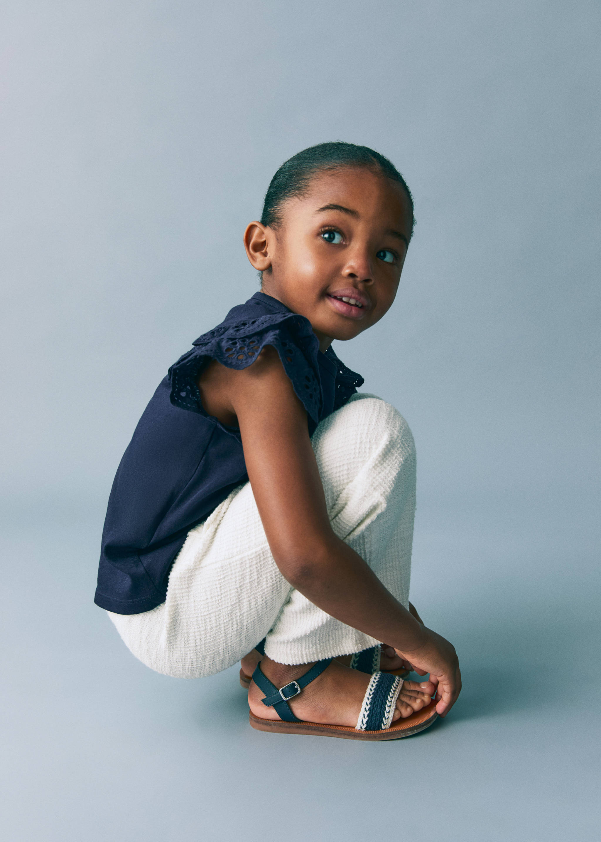 Tweed straight trousers - Details of the article 1