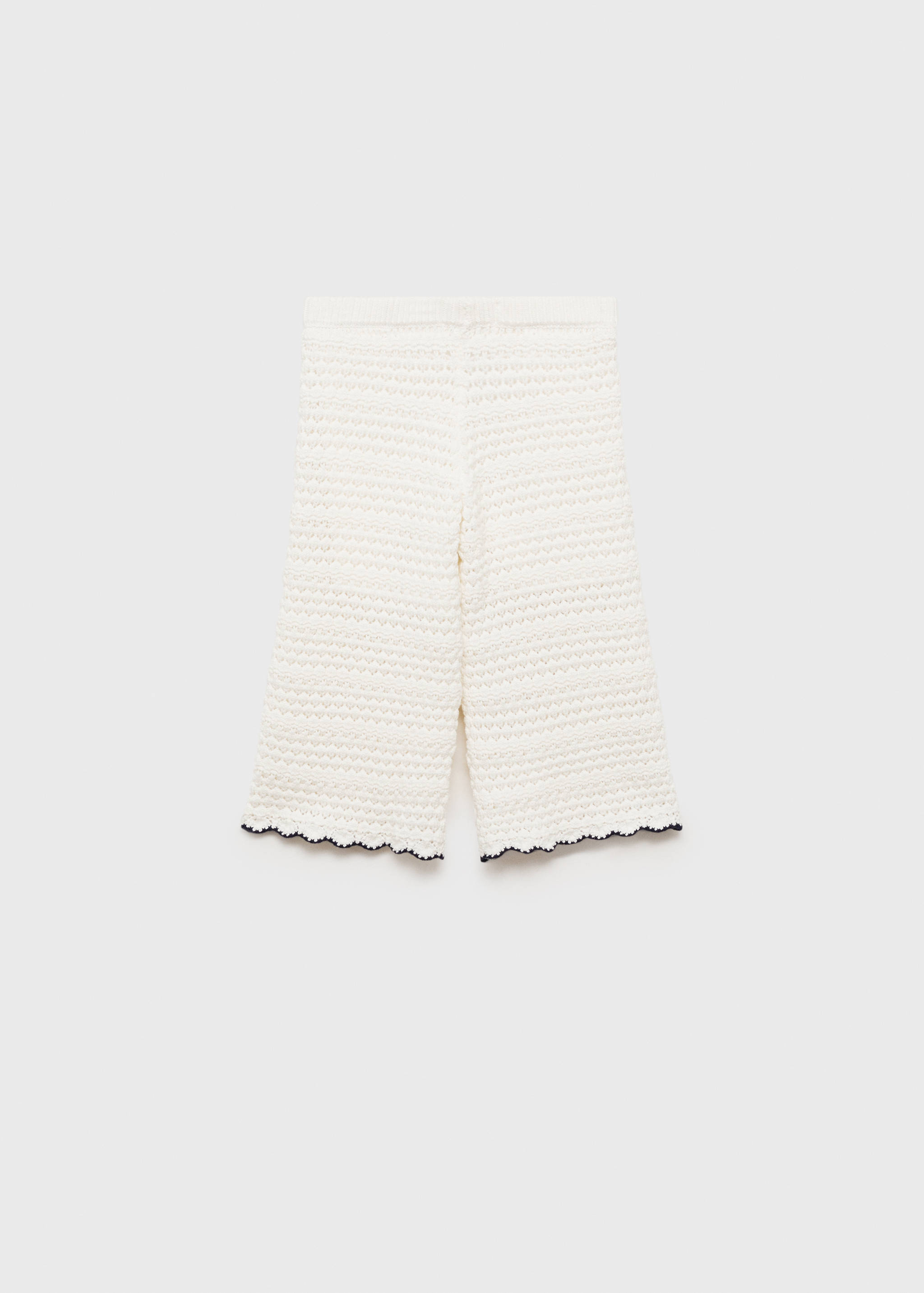 Openwork knitted trousers - Article without model