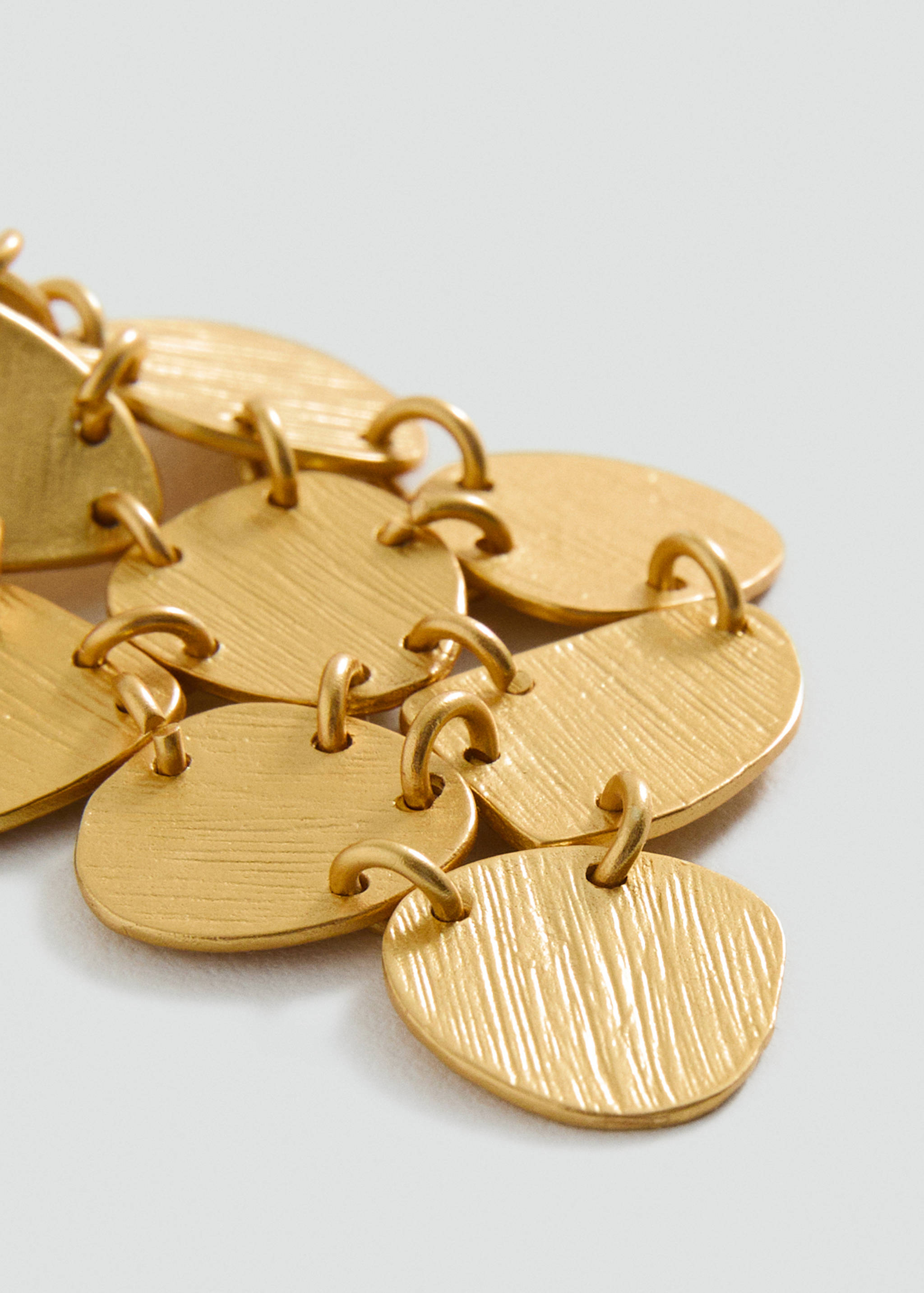 Brincos compridos de moedas - Pormenor do artigo 1