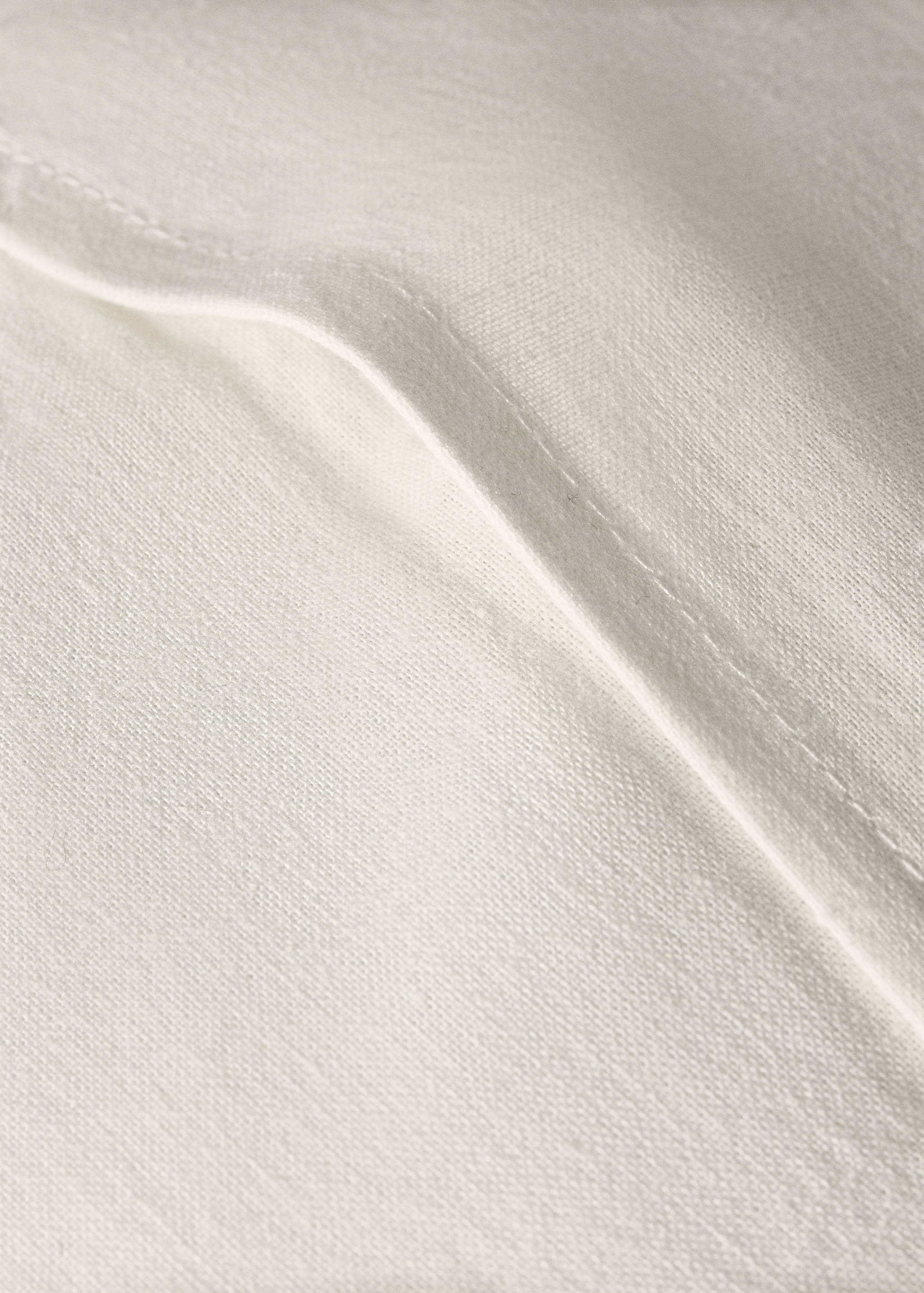 Almofada decorativa de criança de linho e algodão com folhos 20 x 20 cm - Pormenor do artigo 2