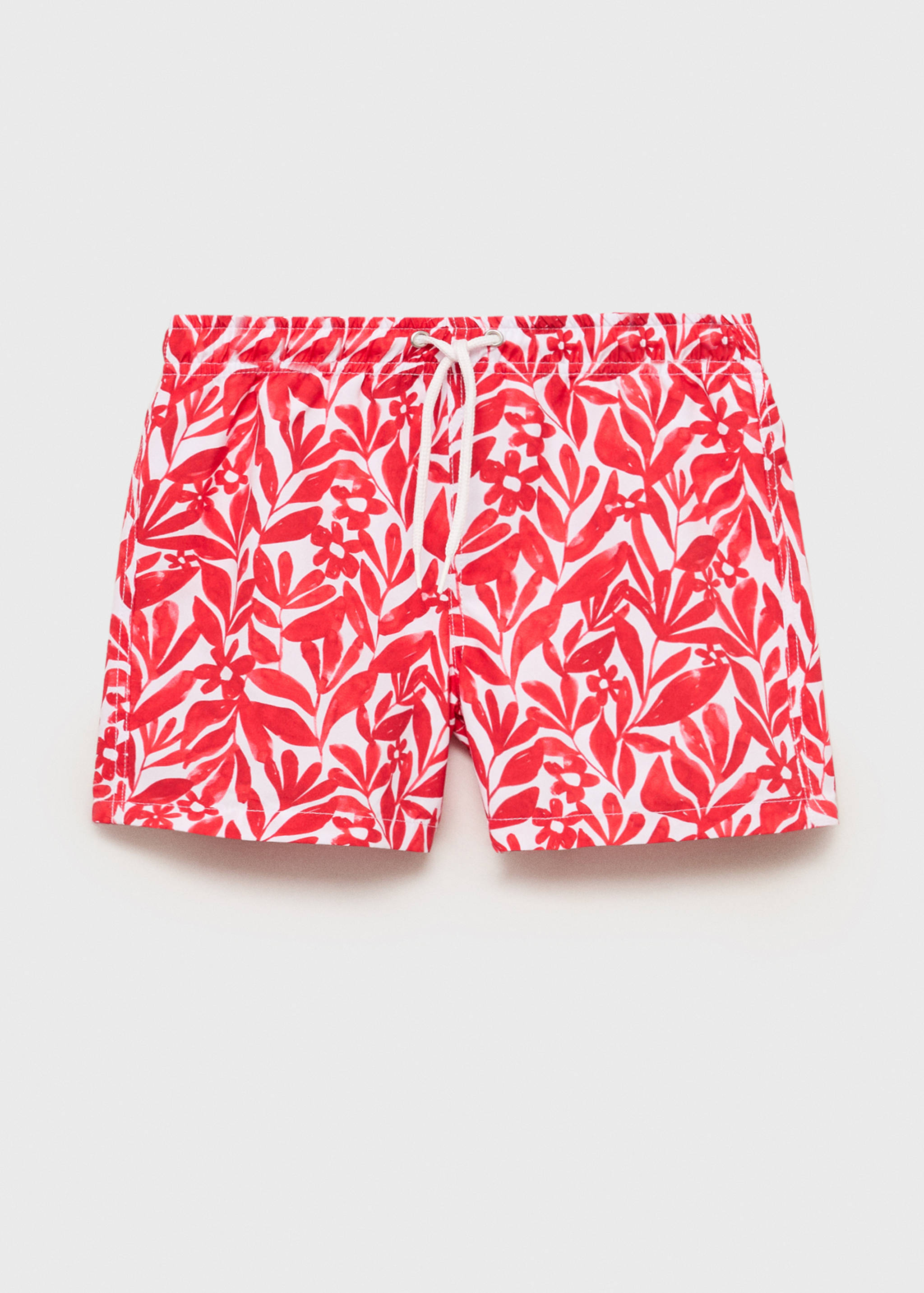 Printed swimsuit with drawstring - Details of the article 2