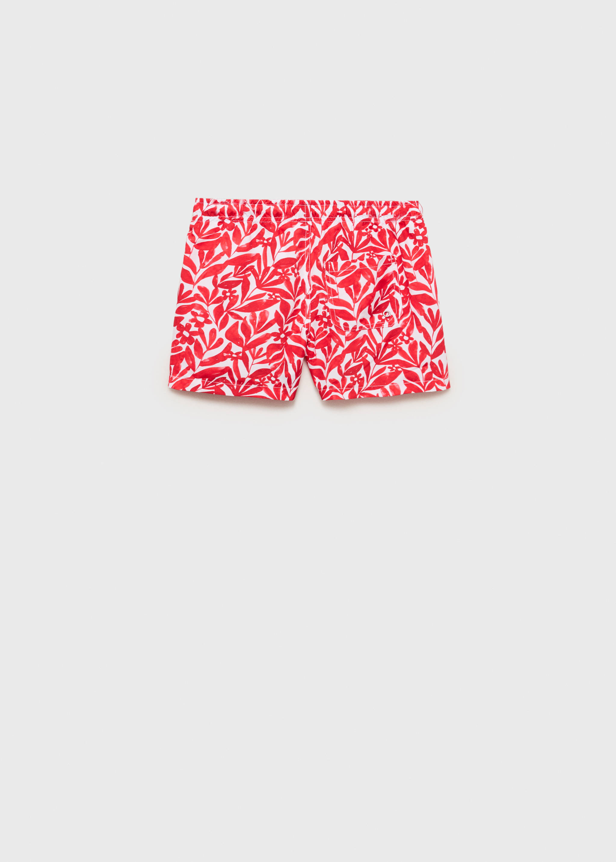 Printed swimsuit with drawstring - Reverse of the article