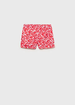 Printed swimsuit with drawstring — Red 4