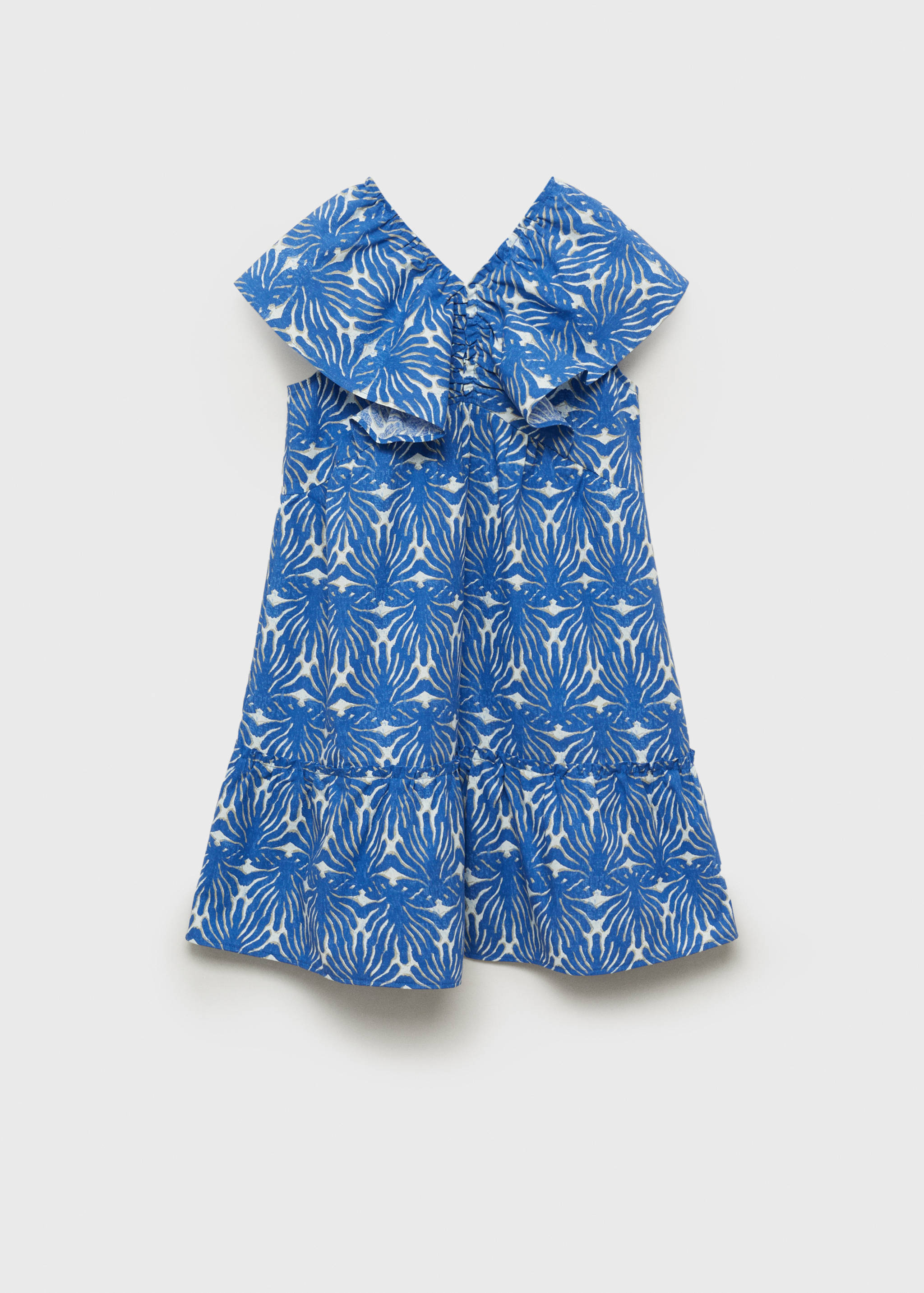 Printed dress with ruffled sleeves - Article without model