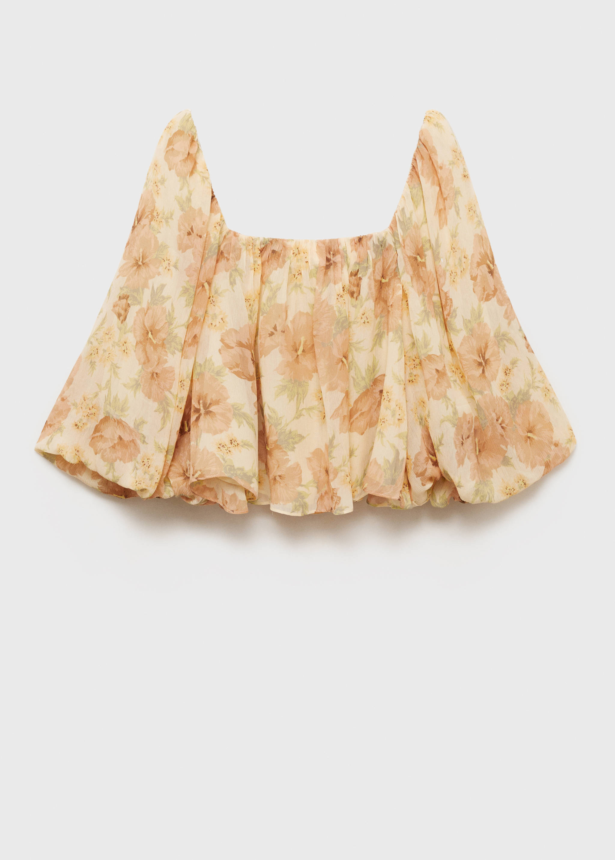 Open-back floral blouse - Article without model