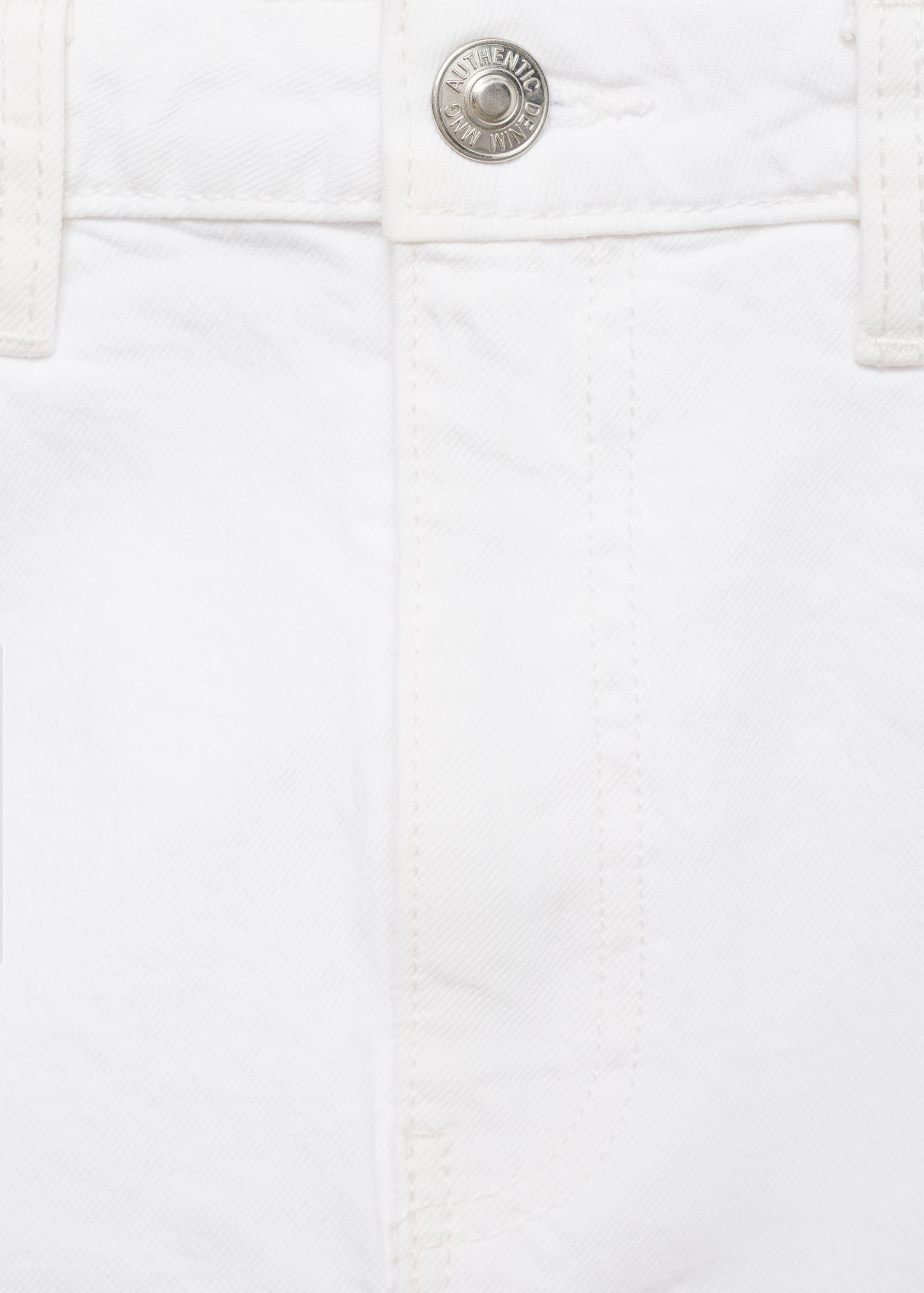 Kenarları dikişsiz denim mini etek - Ürün detayı 8