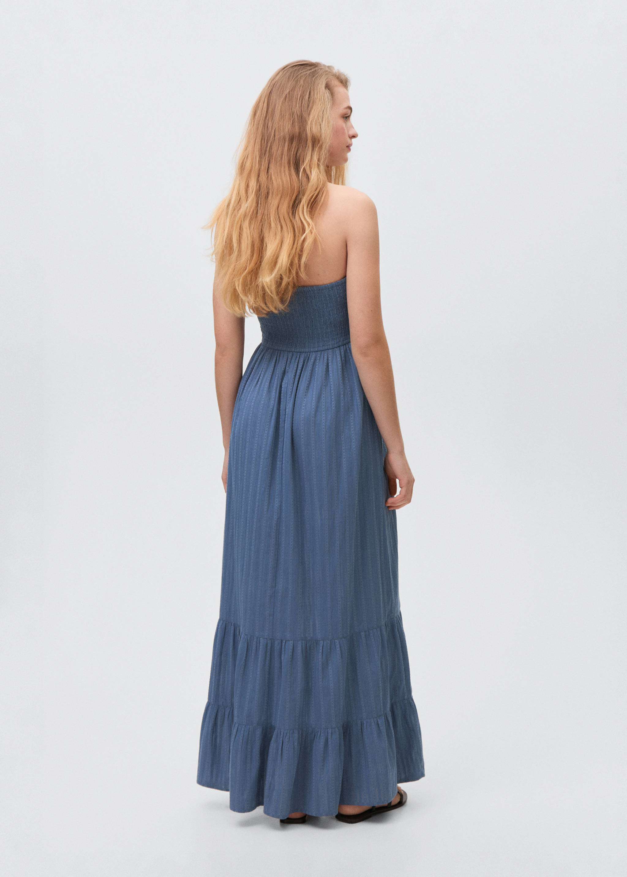 Maxi vestido panel crochet - Reverso del artículo