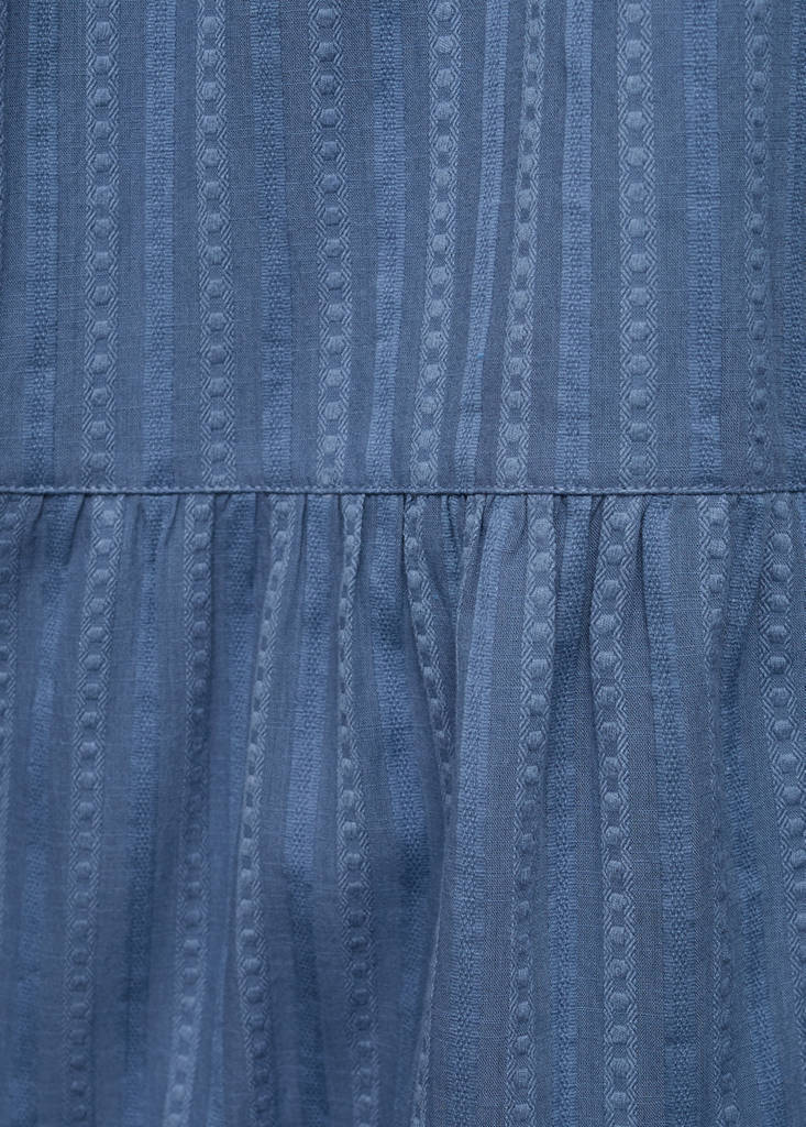Maxi-dress with crochet panel — Blue