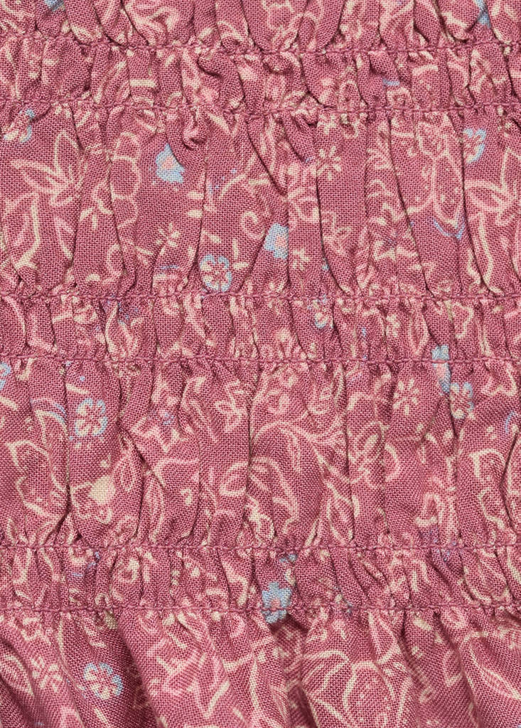 Frilly ruffled top — Pink