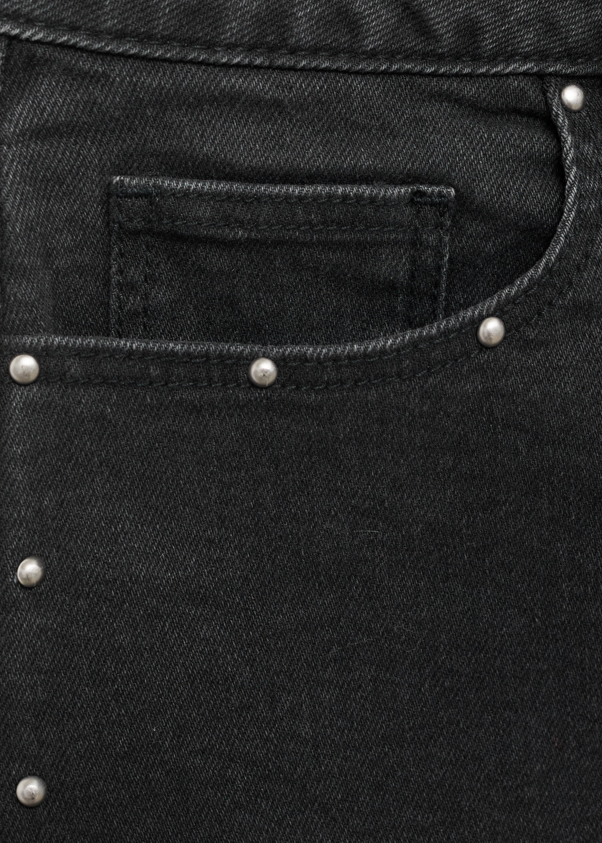 Studded denim shorts - Details of the article 0