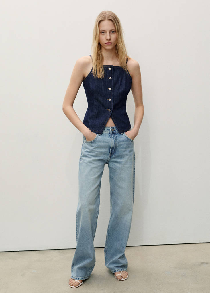 Miami medium-rise straight-fit jeans — Light Blue