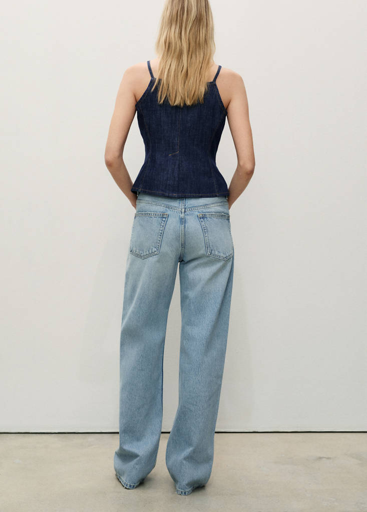 Miami medium-rise straight-fit jeans — Light Blue